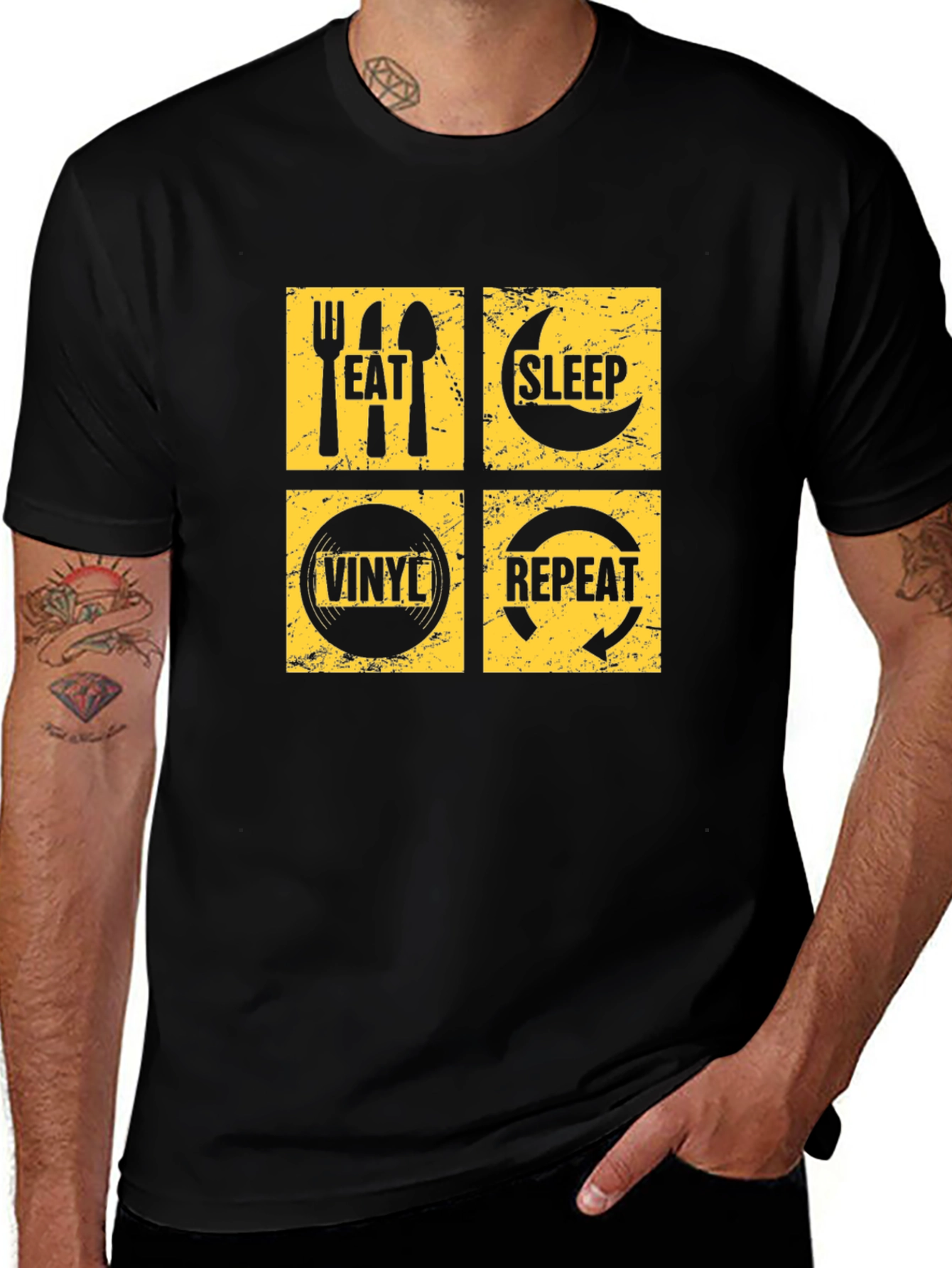 Eat Sleep Vinyl Repeat T-Shirt