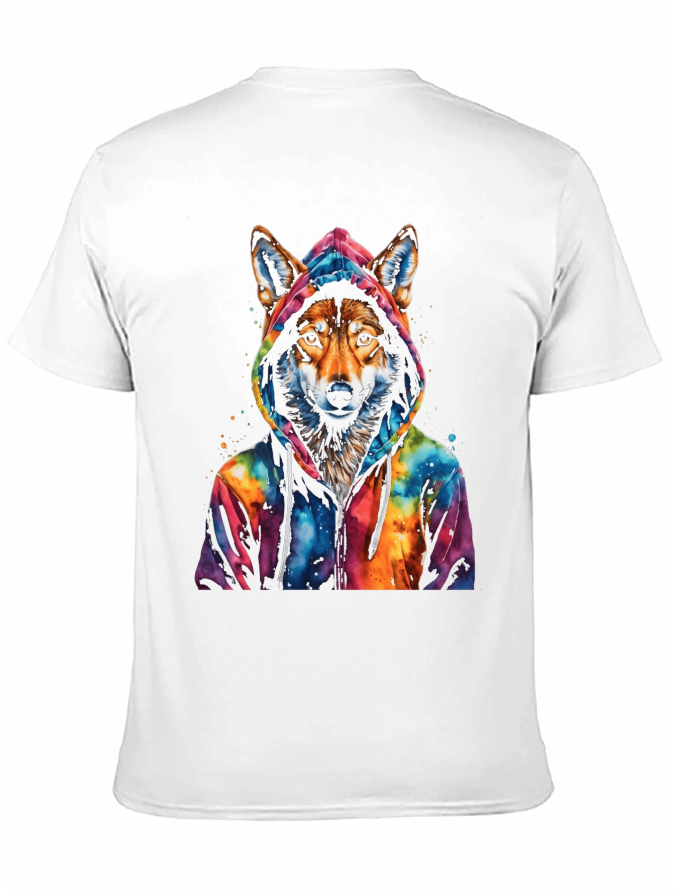 Wolf in Hoodie Graphic Tee