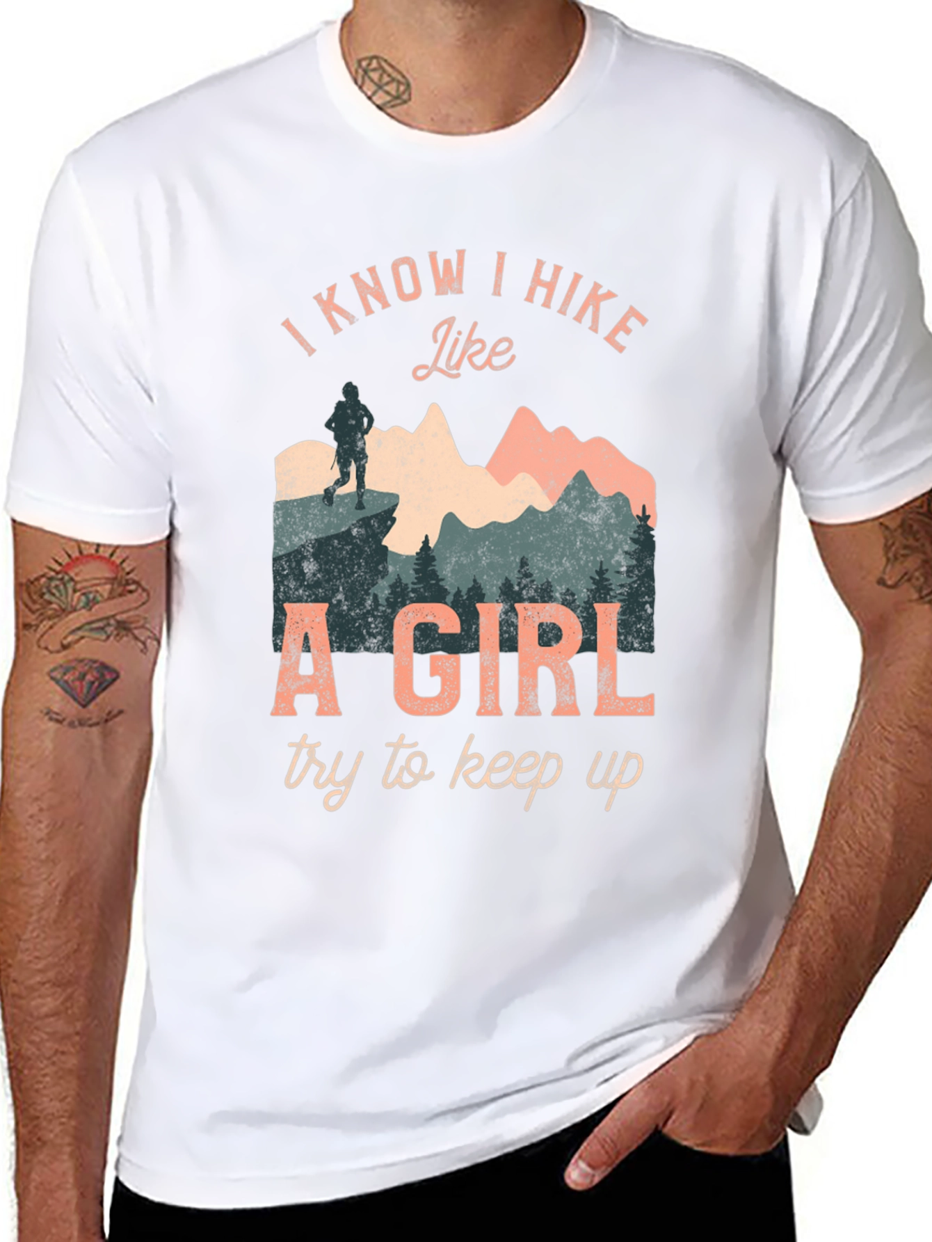 I Hike Like A Girl Graphic T-Shirt