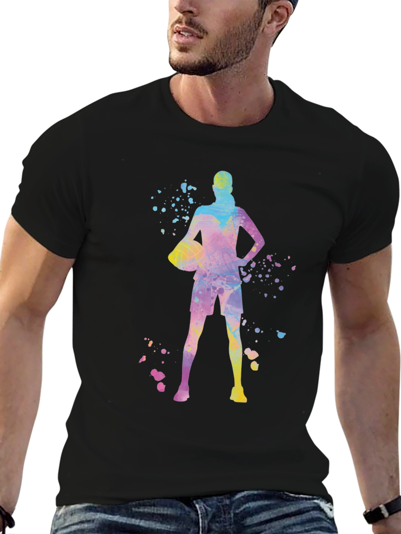 Basketball Player Graphic Tee