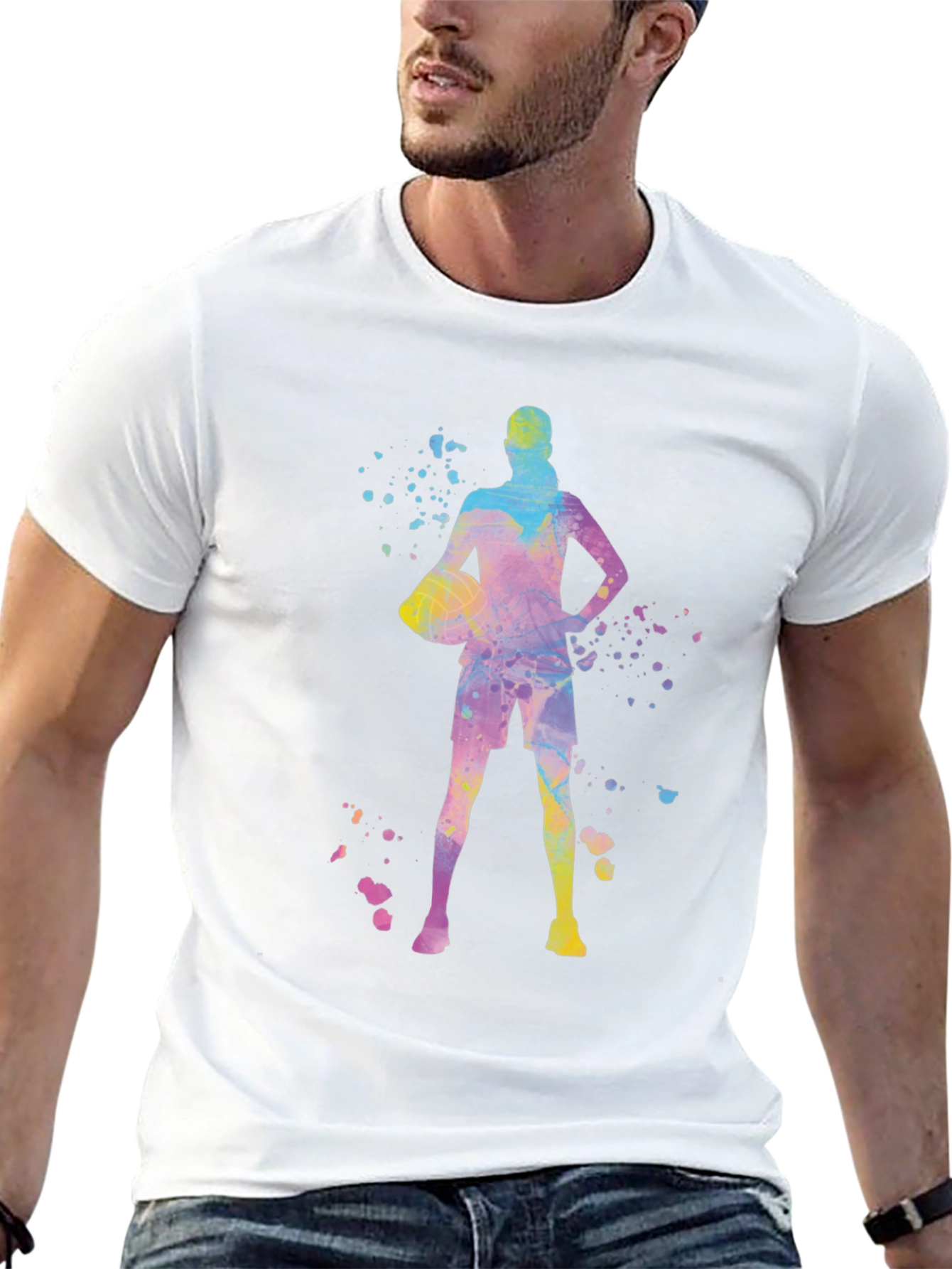 Basketball Player Graphic Tee