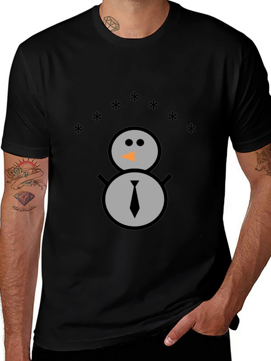 Snowman Graphic Tee - Festive Winter Shirt