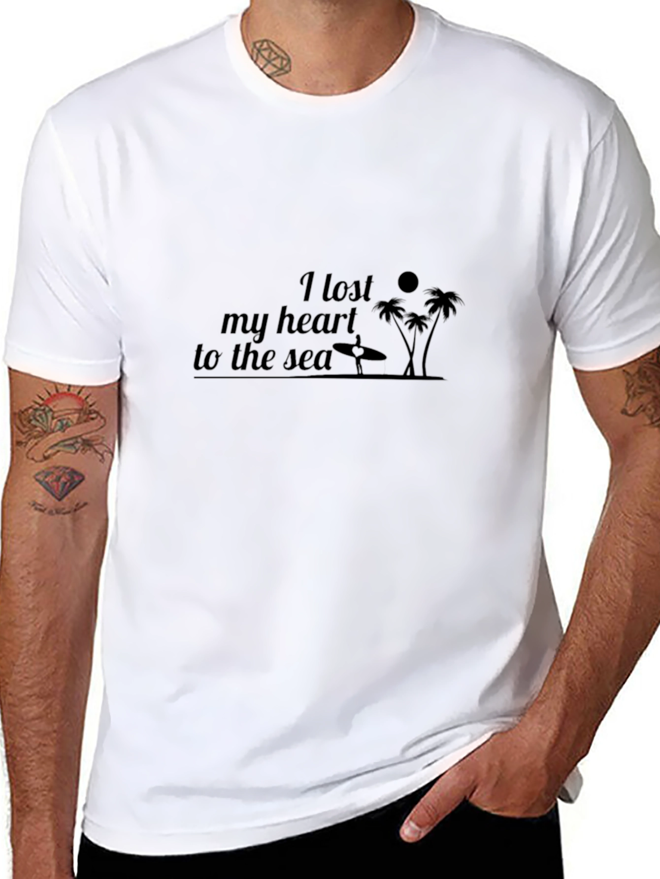 Lost My Heart to the Sea Black T-Shirt