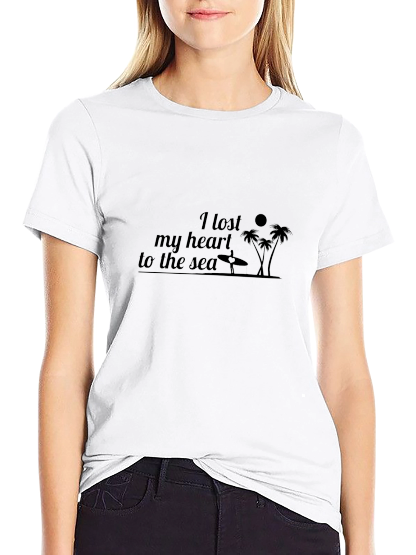 Lost My Heart to the Sea Black T-Shirt