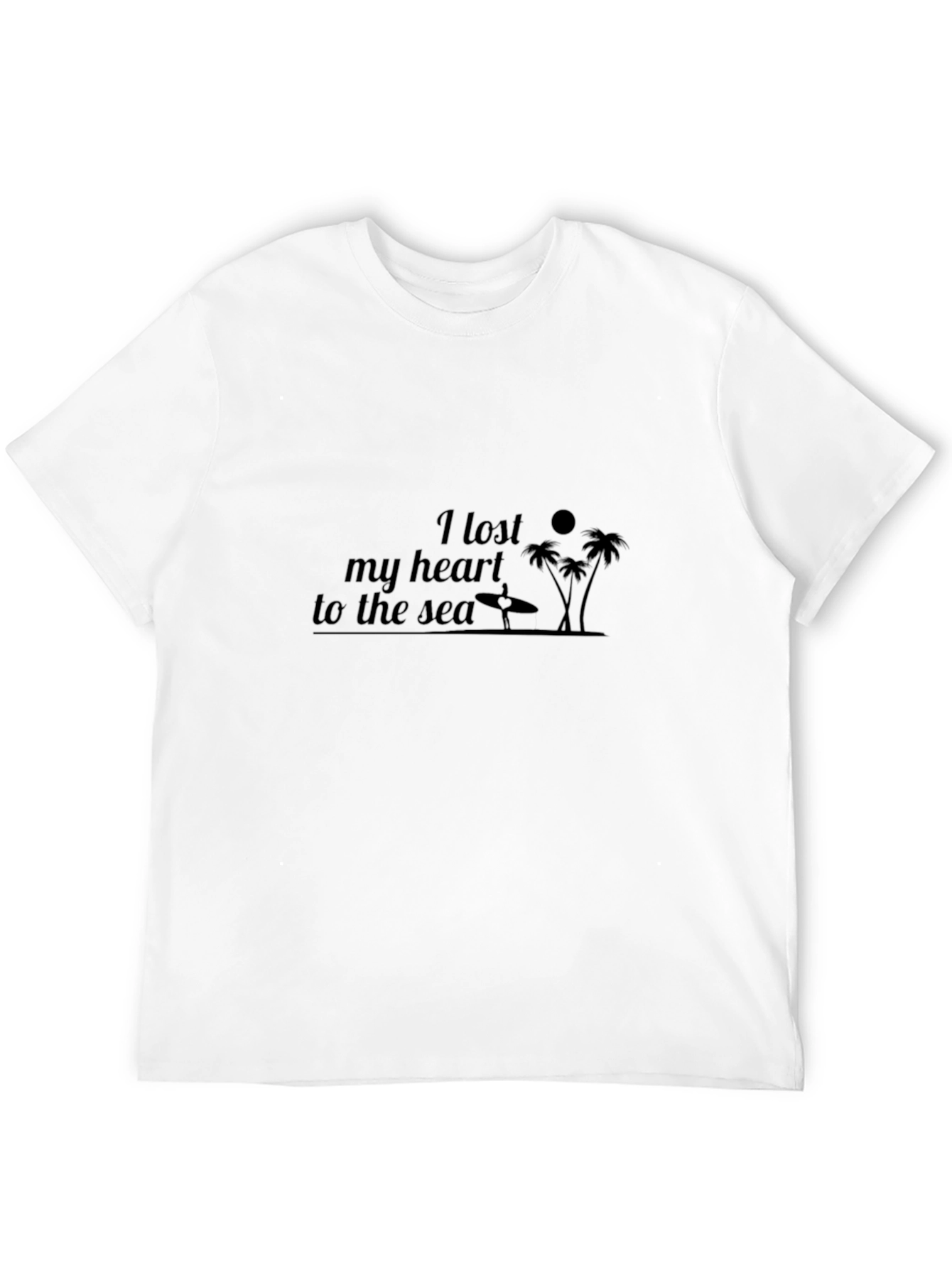 Lost My Heart to the Sea Black T-Shirt