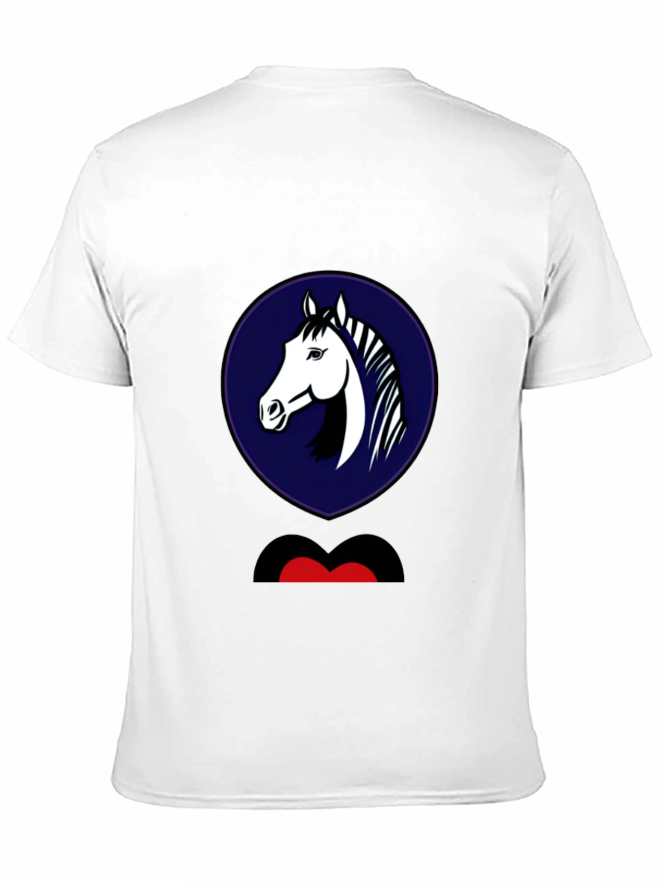 Horse Head Graphic Tee - Mens Black T-Shirt