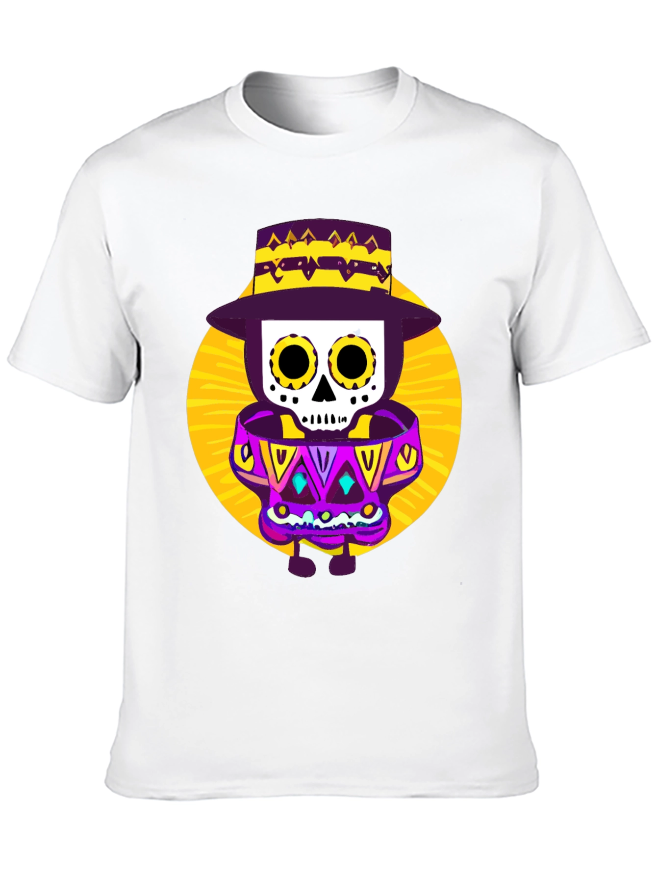 Day of the Dead T-Shirt - Sugar Skull Design