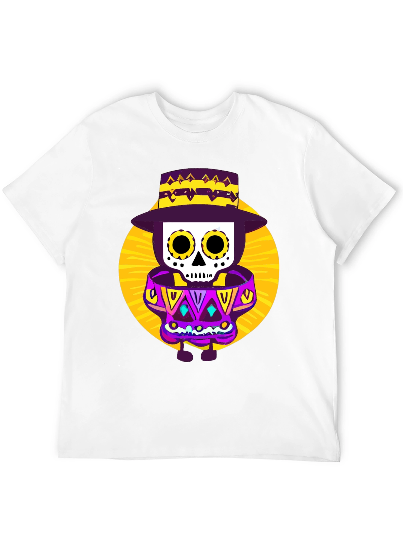 Day of the Dead T-Shirt - Sugar Skull Design