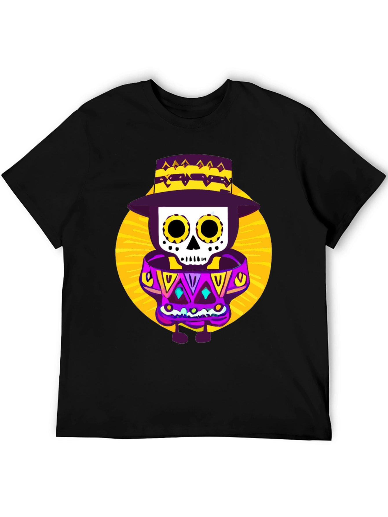 Day of the Dead T-Shirt - Sugar Skull Design
