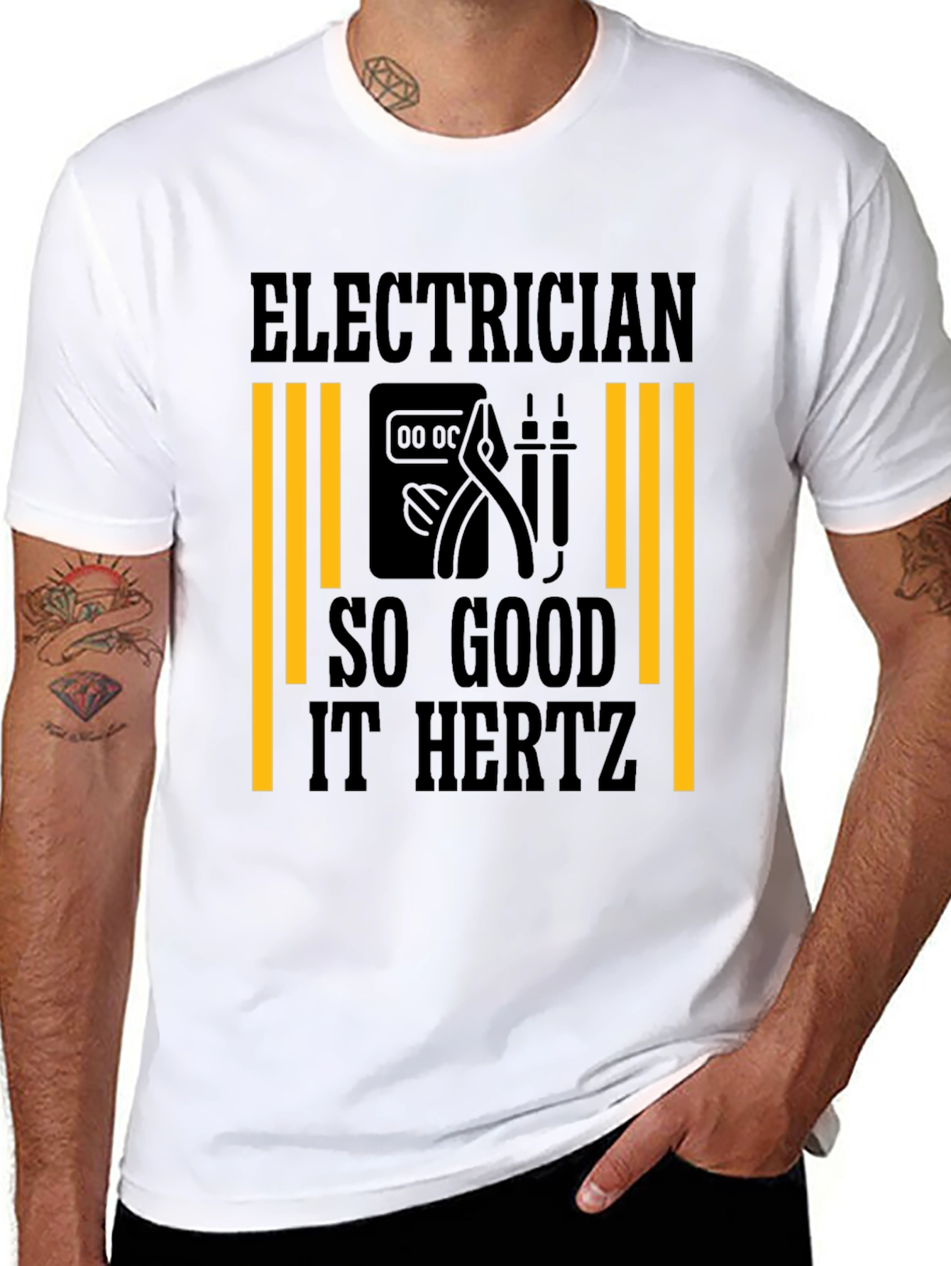 Electrician Humor T-Shirt - So Good It Hertz