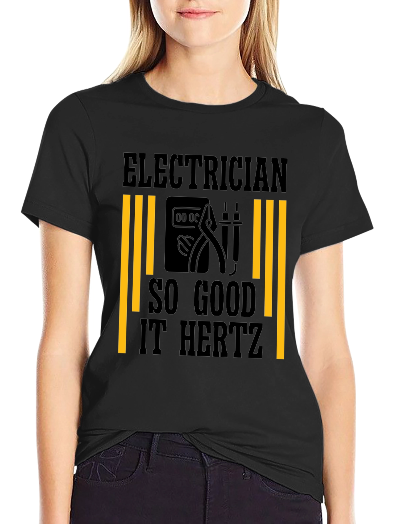 Electrician Humor T-Shirt - So Good It Hertz