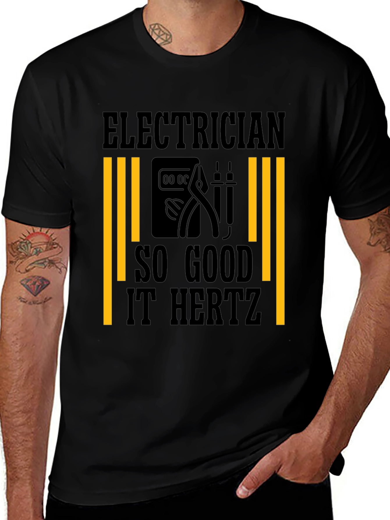 Electrician Humor T-Shirt - So Good It Hertz