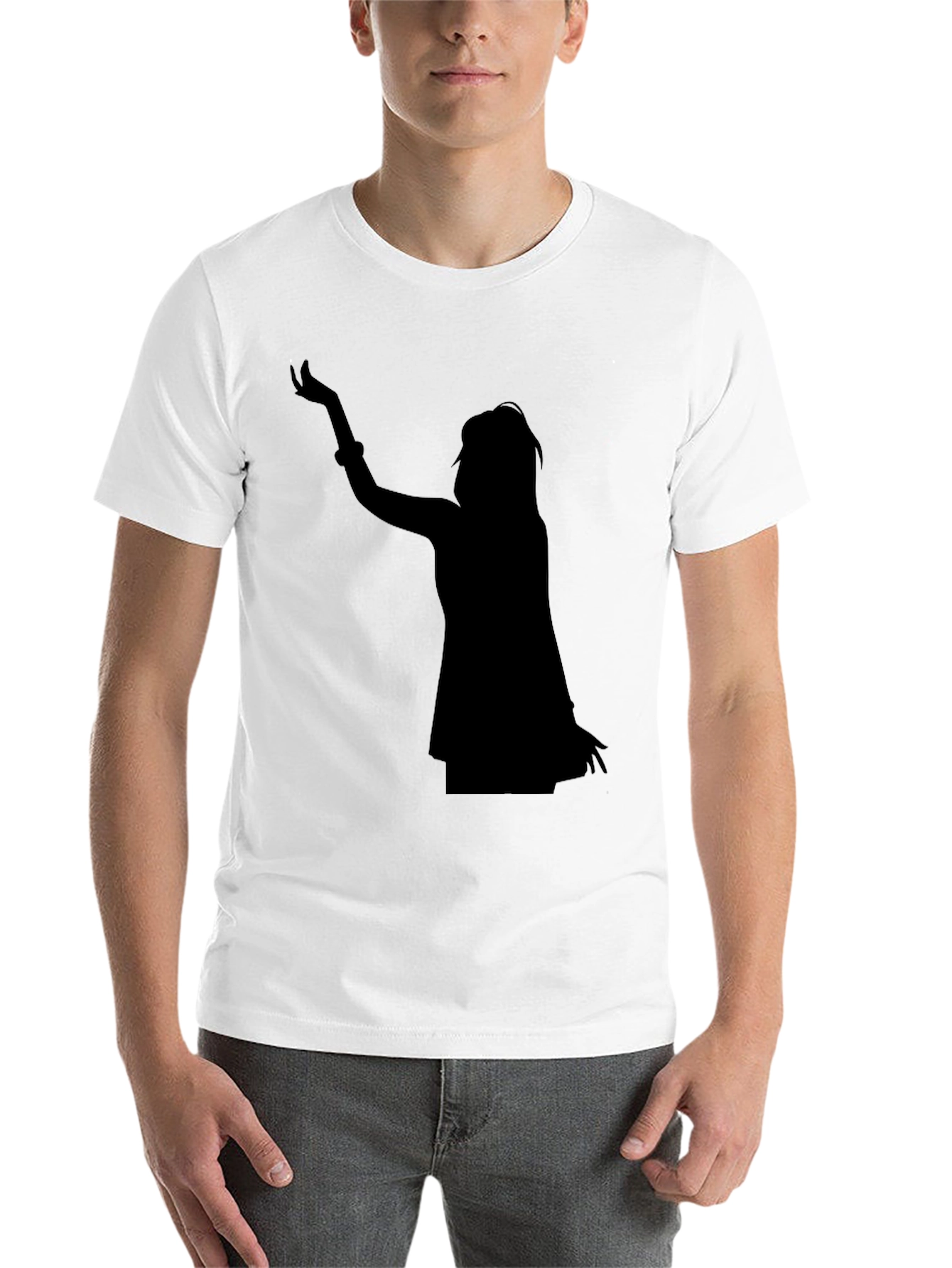 Silhouette Dancer Graphic Black T-Shirt
