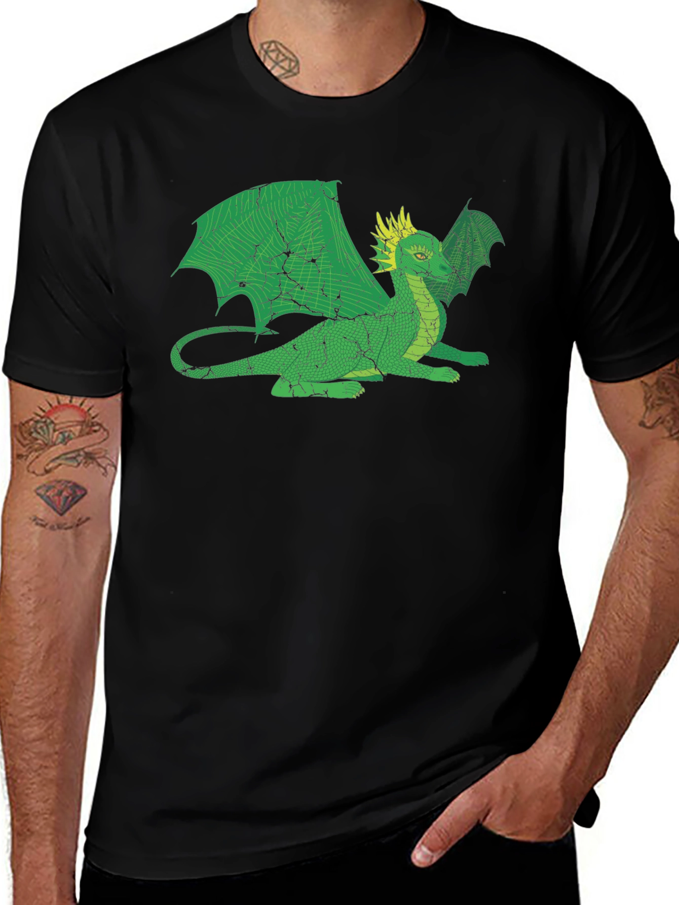 Cool Green Dragon T-Shirt