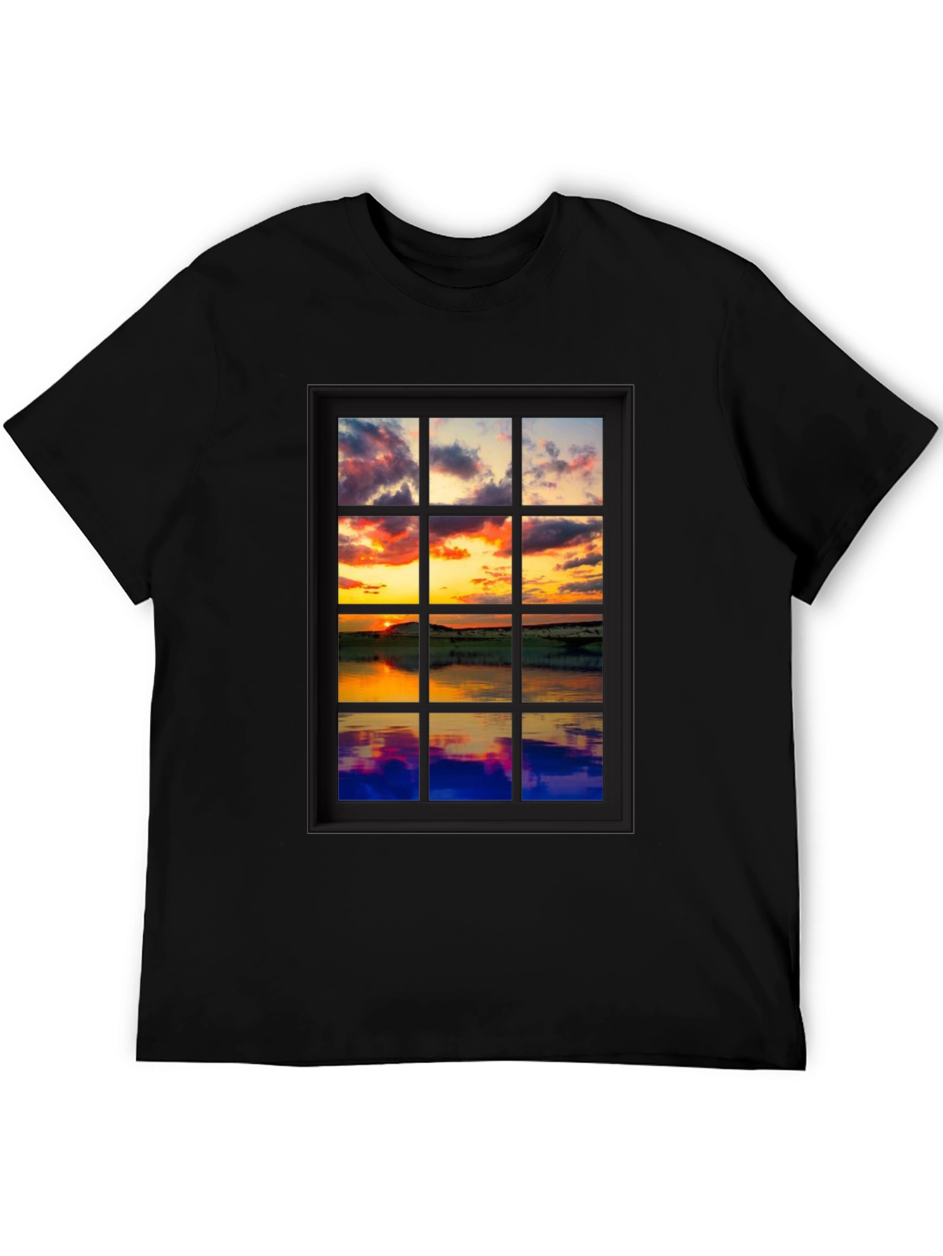 Sunset Window Graphic Tee - Unique Design