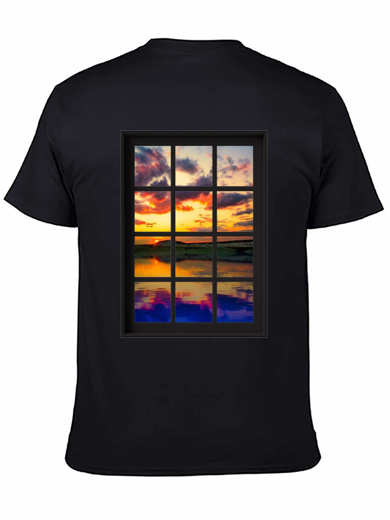Sunset Window Graphic Tee - Unique Design