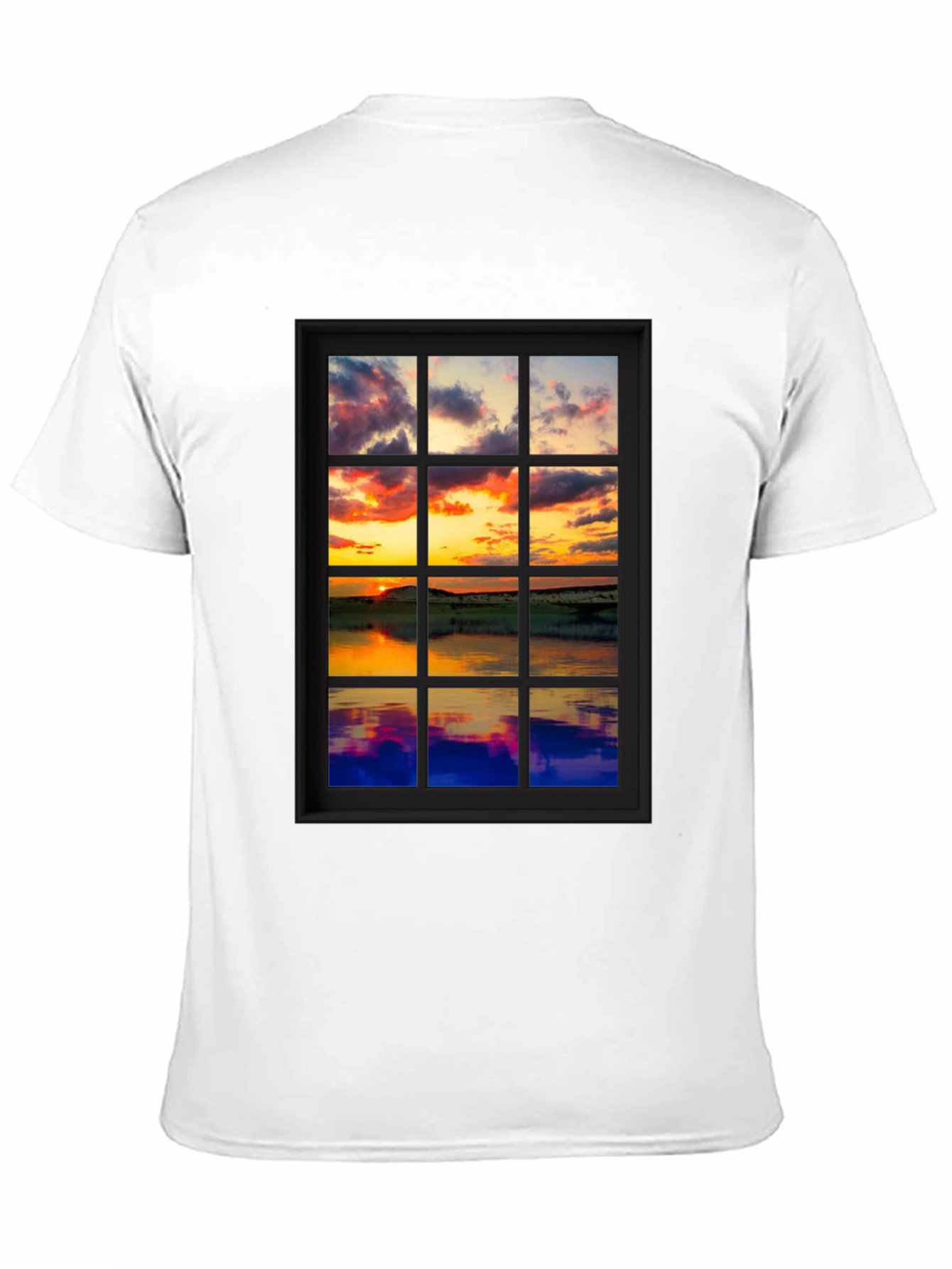 Sunset Window Graphic Tee - Unique Design