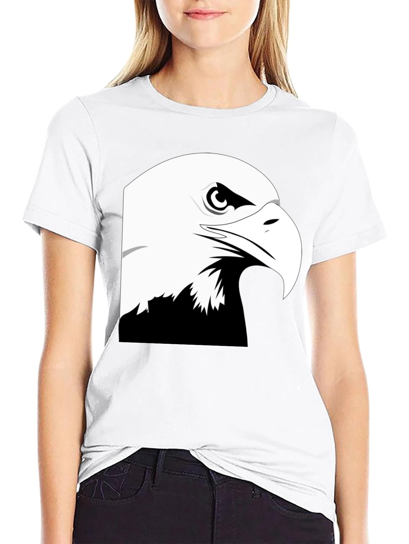 Eagle Graphic Black T-Shirt - Patriotic Style