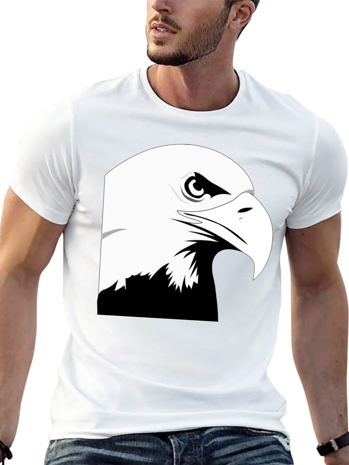 Eagle Graphic Black T-Shirt - Patriotic Style
