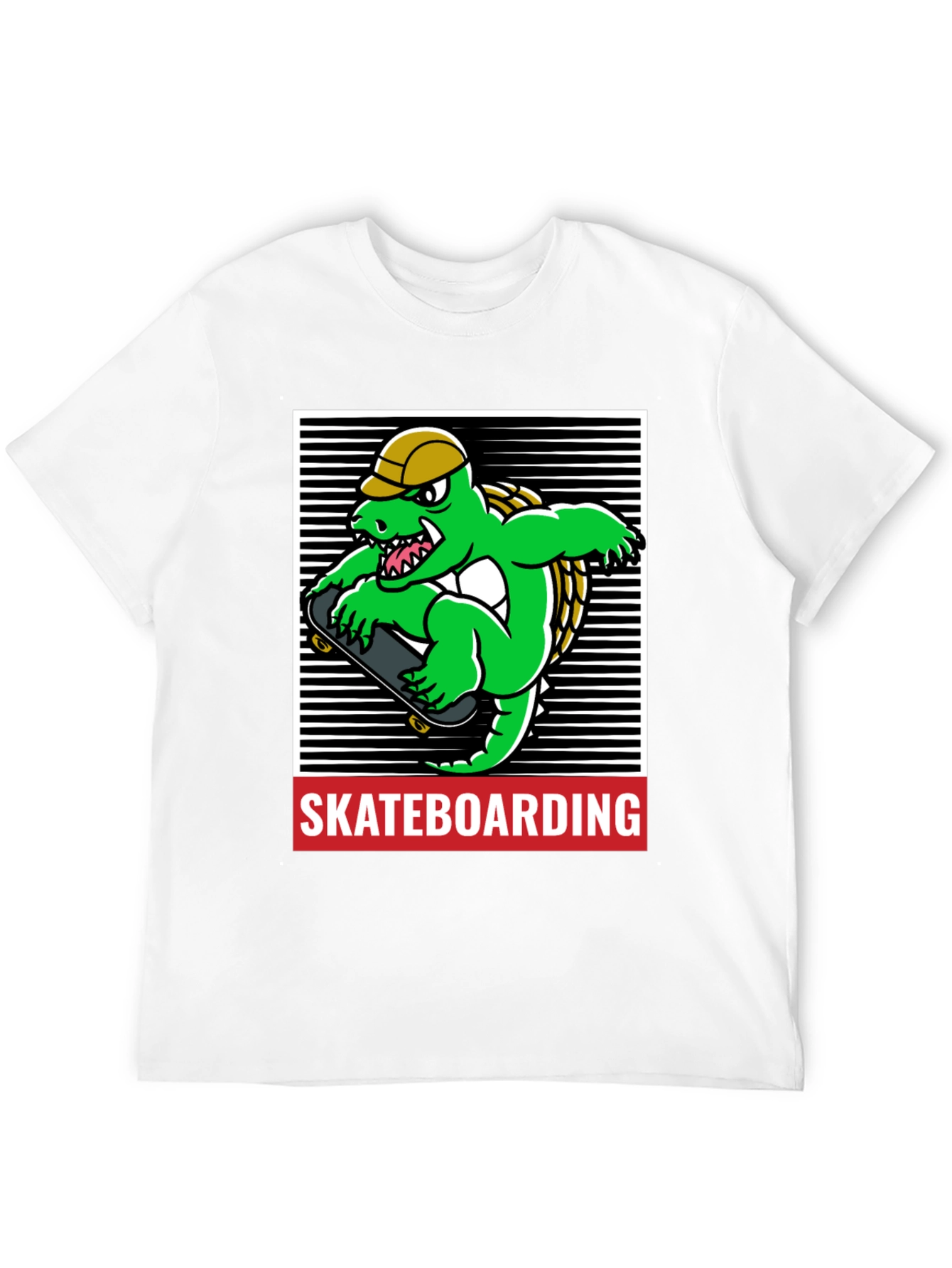 Skateboarding Alligator Graphic Tee