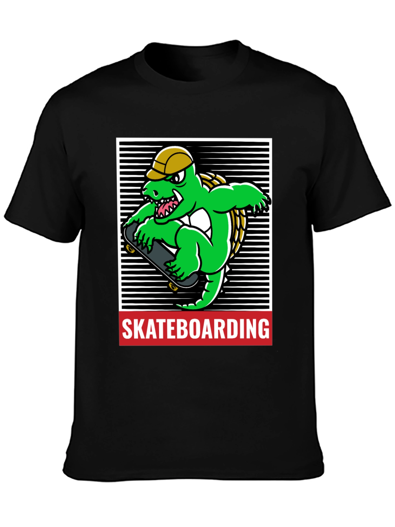 Skateboarding Alligator Graphic Tee