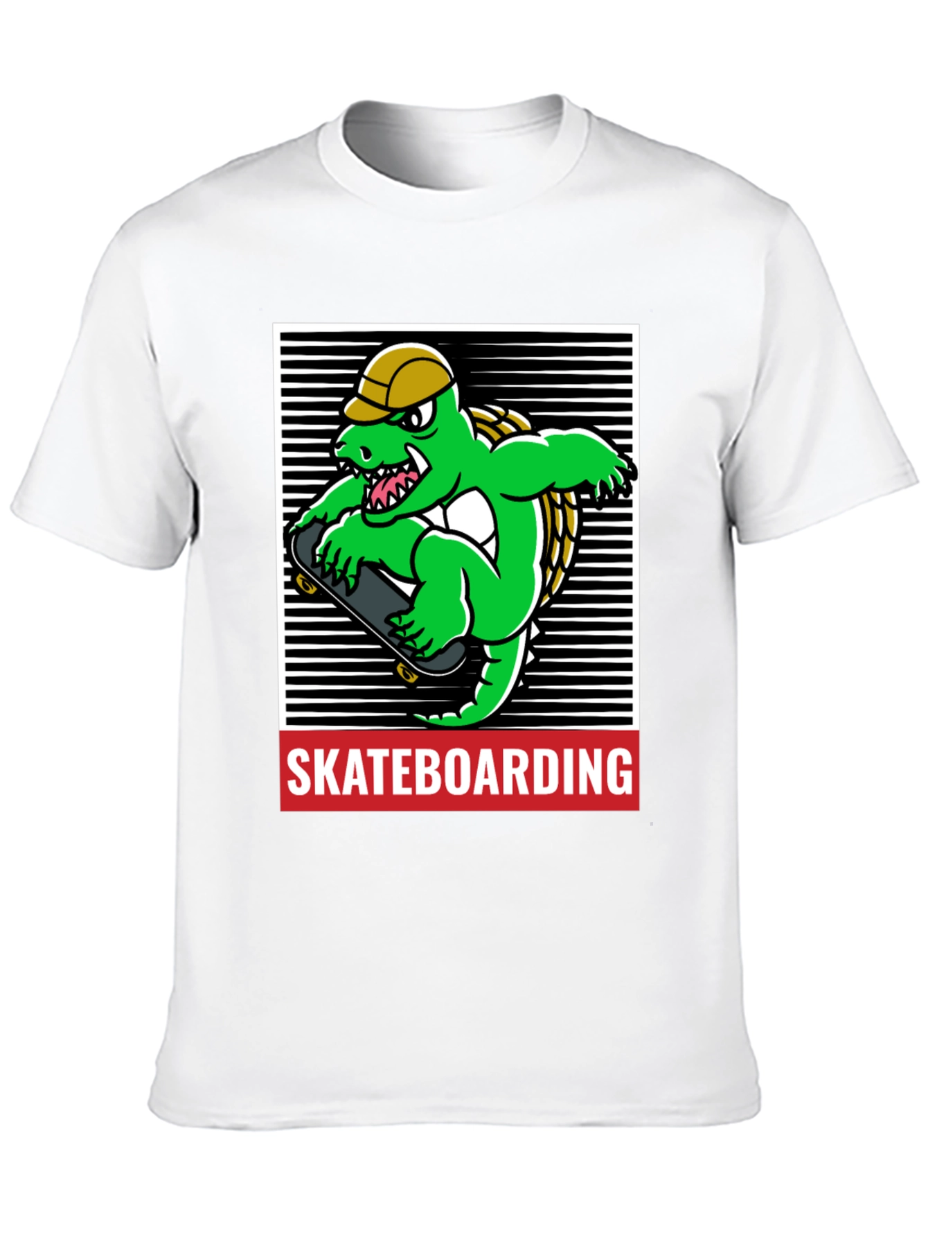 Skateboarding Alligator Graphic Tee