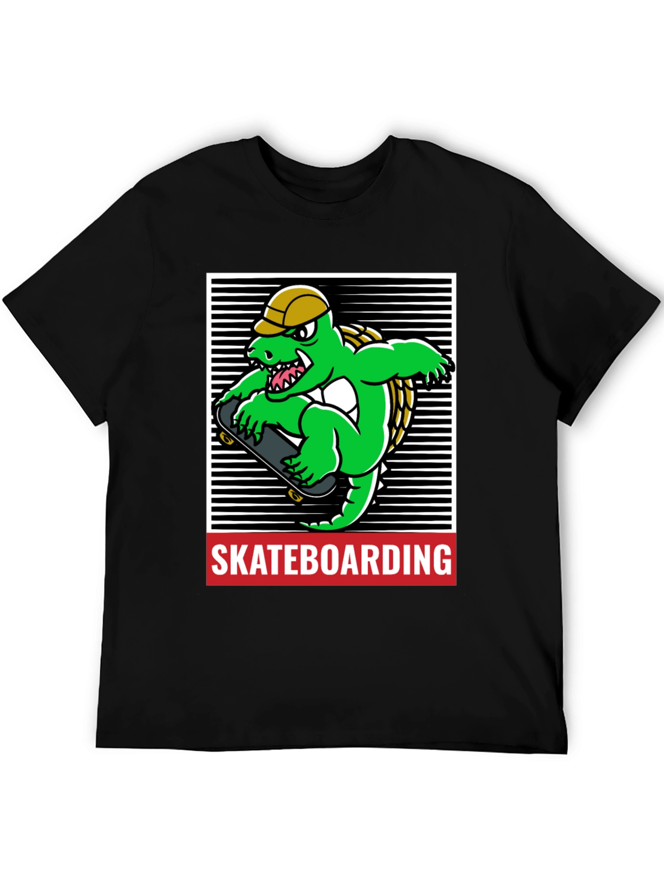 Skateboarding Alligator Graphic Tee