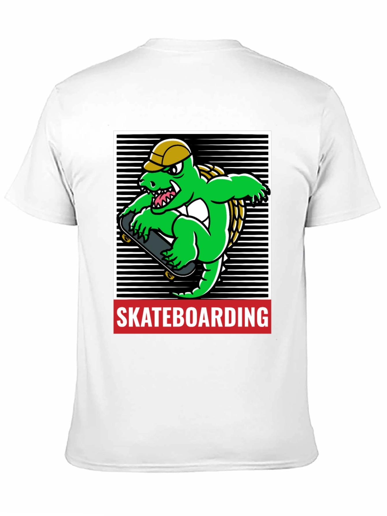 Skateboarding Alligator Graphic Tee