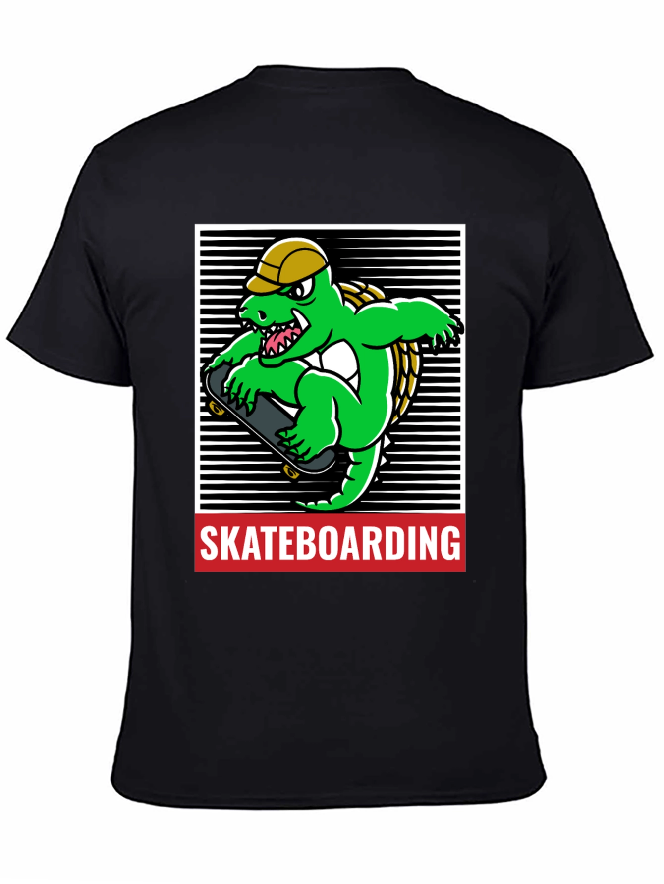 Skateboarding Alligator Graphic Tee