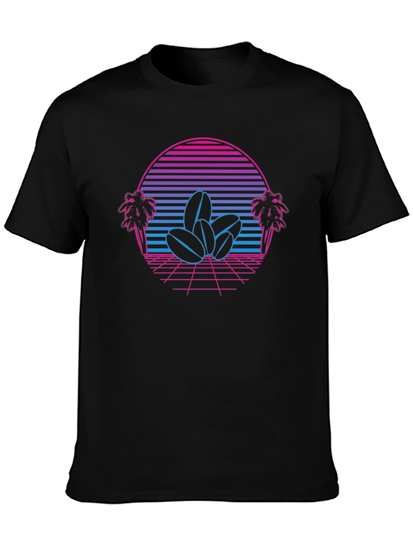 Retro Coffee Bean Sunset Graphic Tee