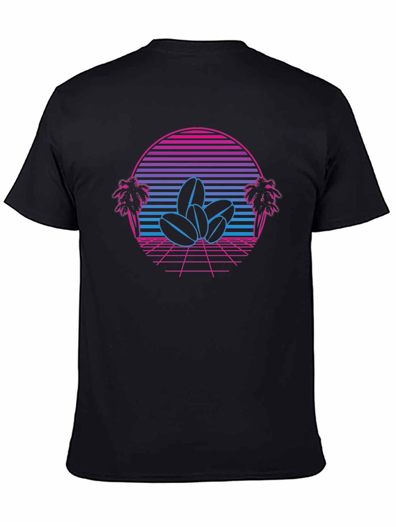 Retro Coffee Bean Sunset Graphic Tee