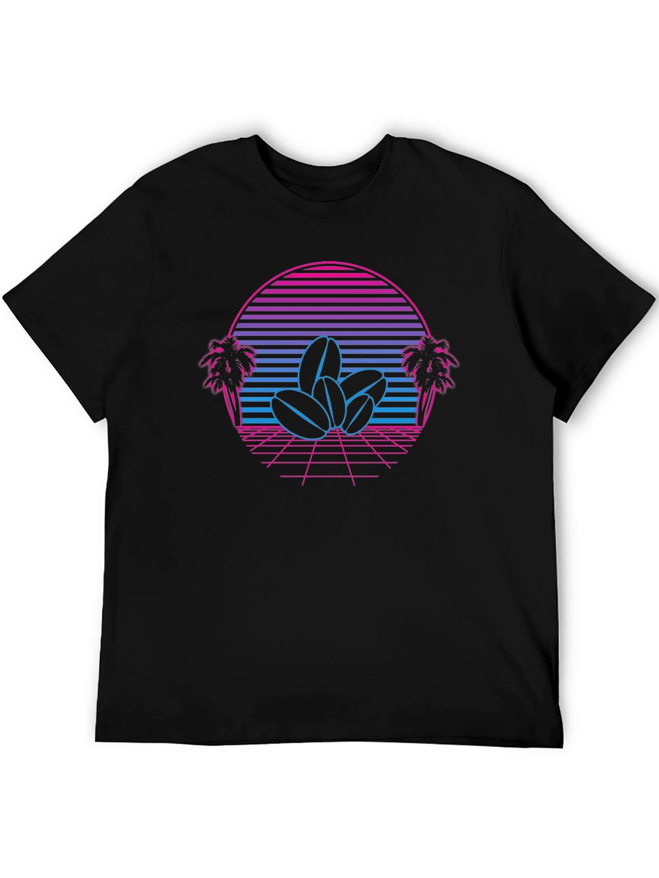 Retro Coffee Bean Sunset Graphic Tee