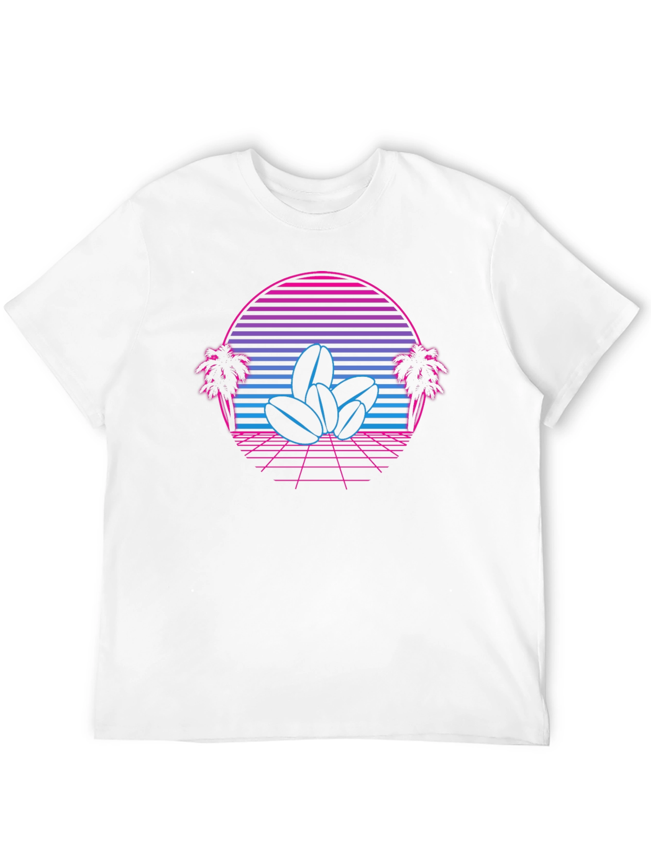 Retro Coffee Bean Sunset Graphic Tee