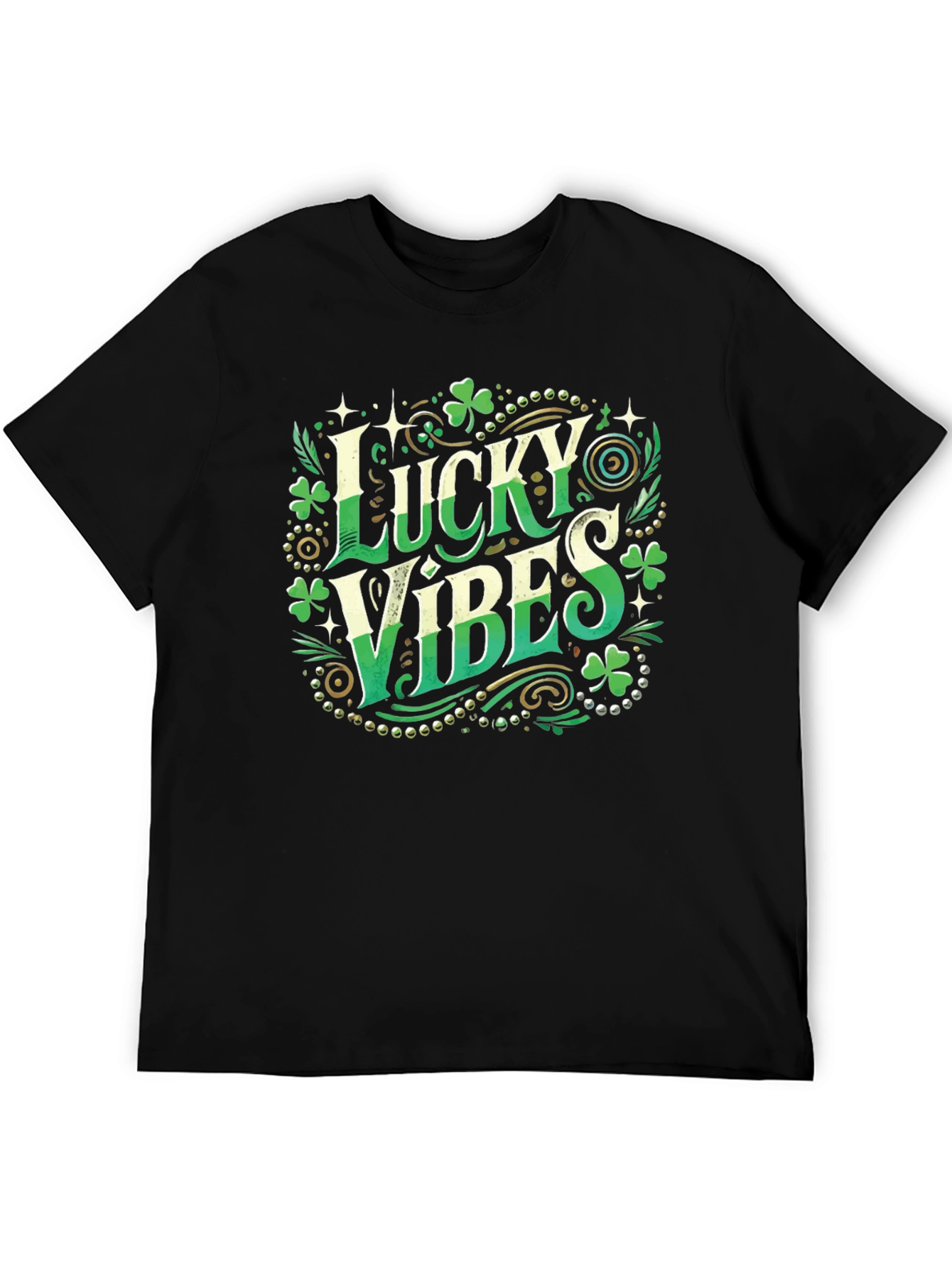 Lucky Vibes St. Patricks Day Graphic Tee