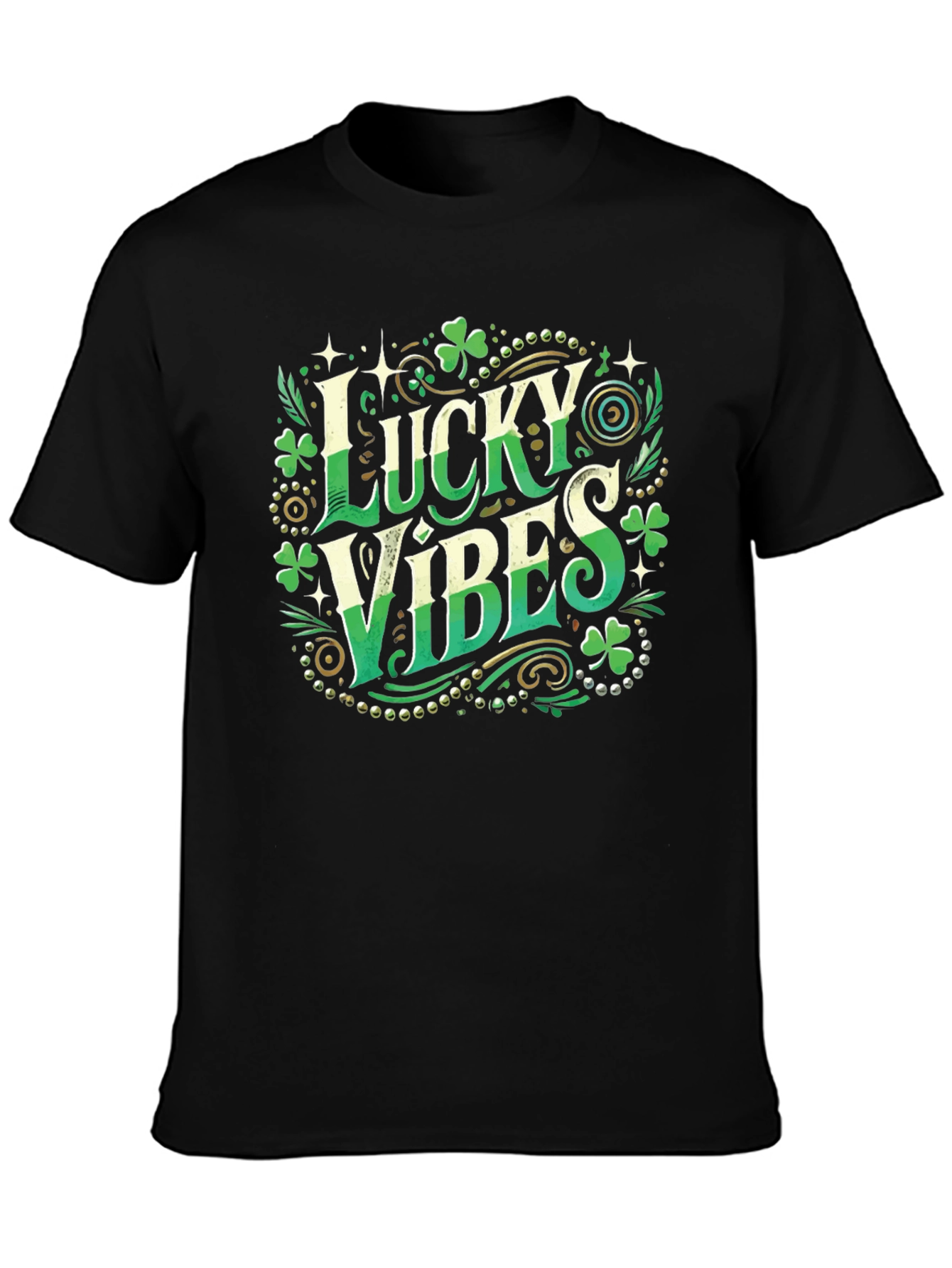 Lucky Vibes St. Patricks Day Graphic Tee