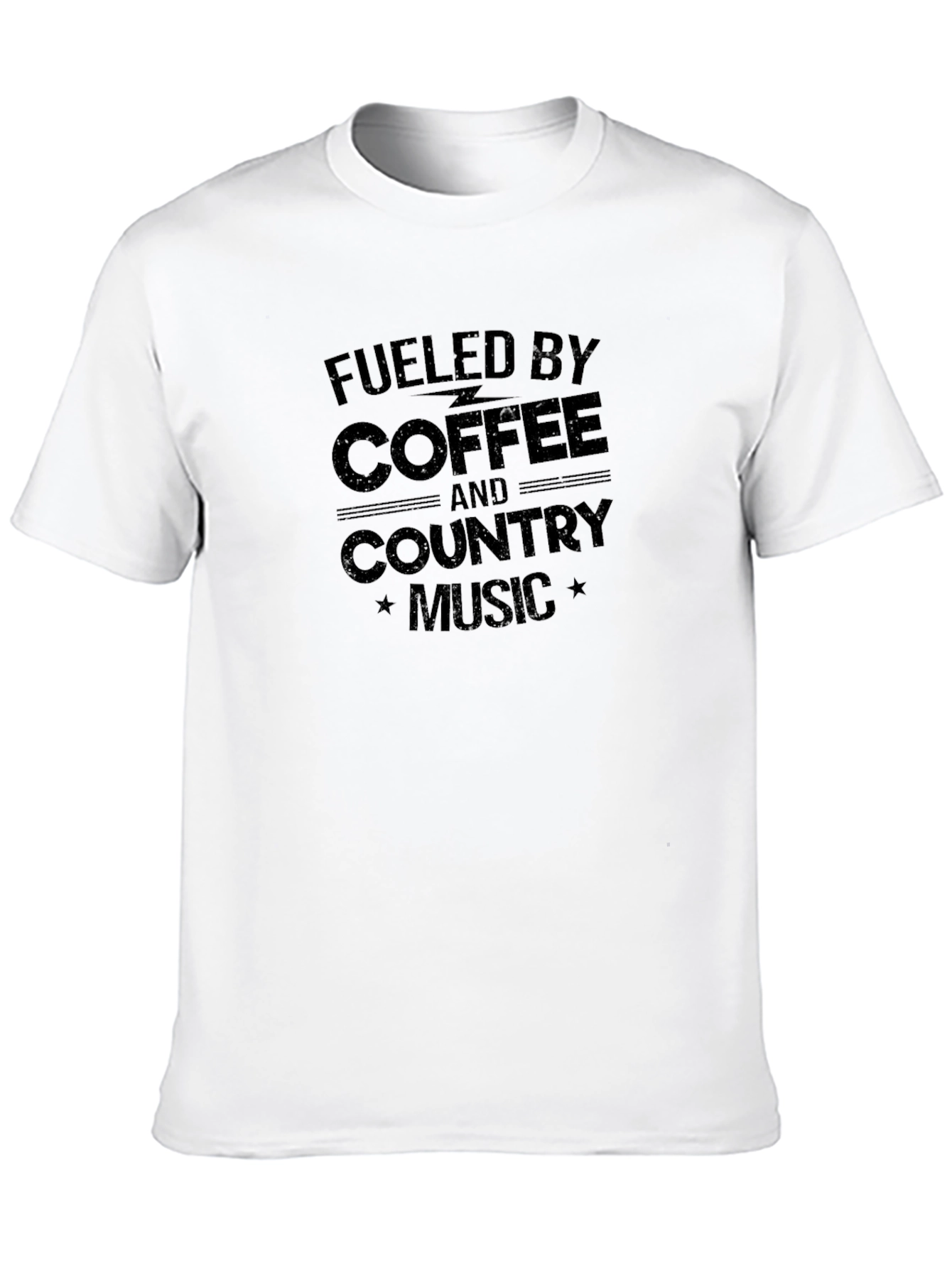 Fueled By Coffee & Country Music Graphic T-Shirt