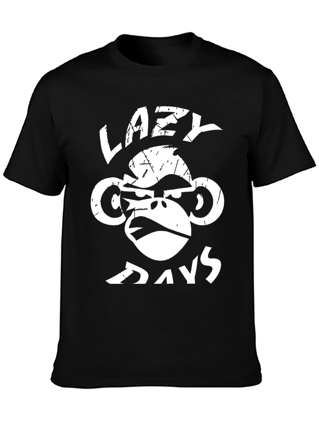Lazy Monkey Days Graphic T-Shirt - Relaxed Fit