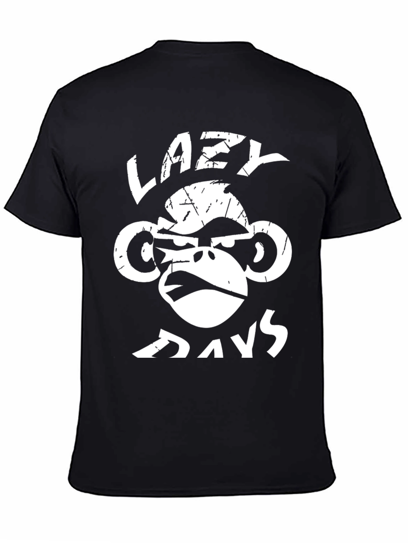 Lazy Monkey Days Graphic T-Shirt - Relaxed Fit