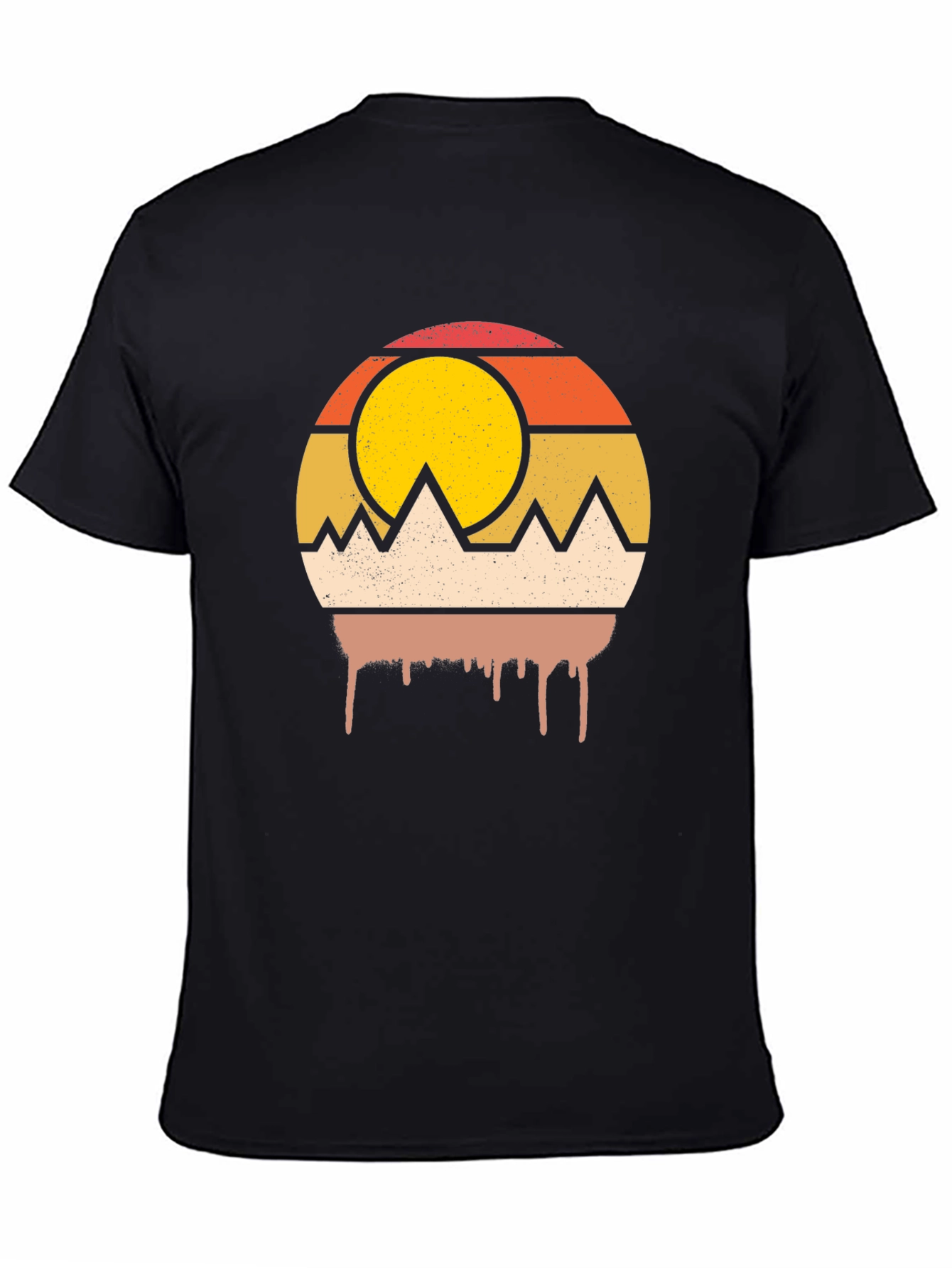 Retro Mountain Sunset Graphic Tee