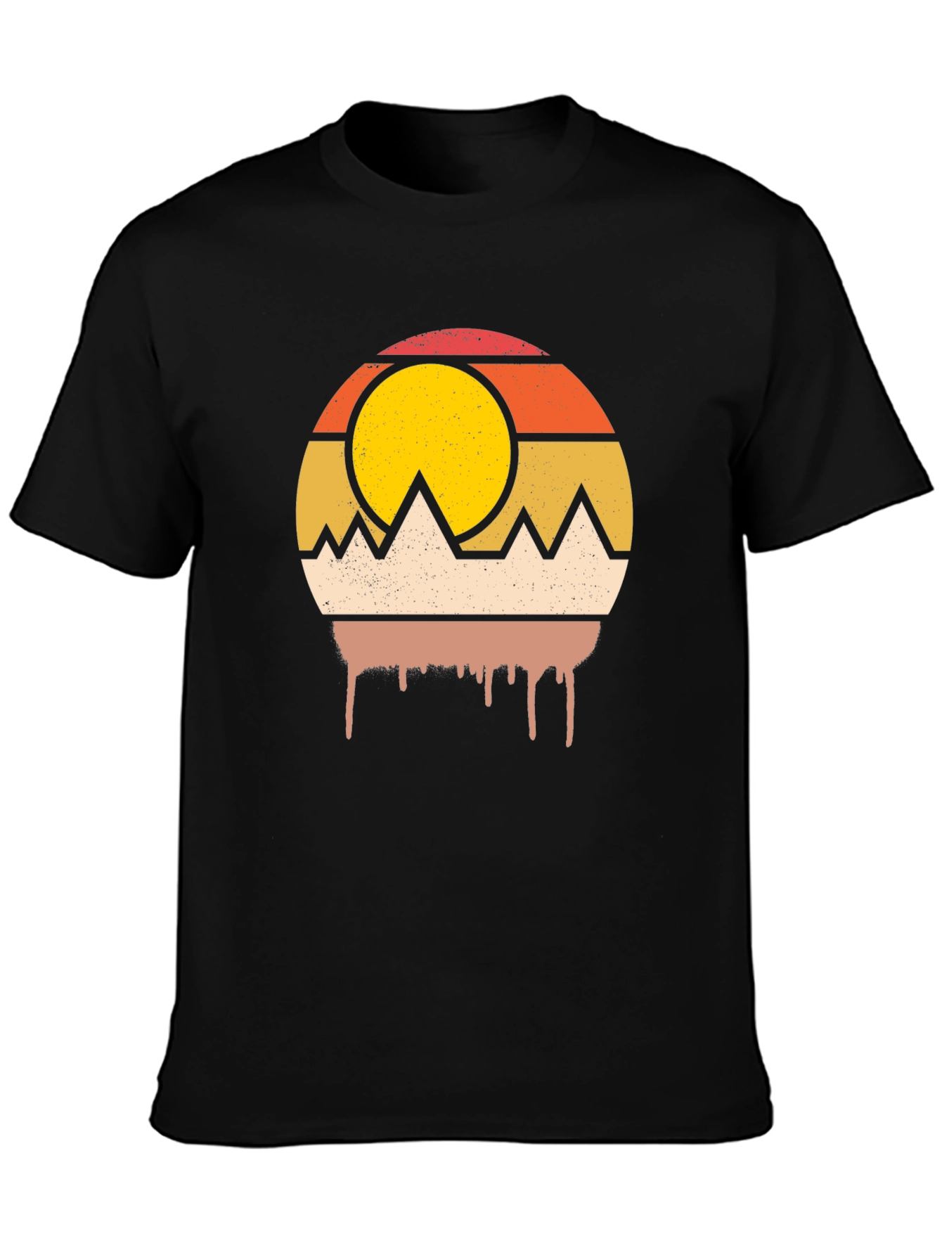 Retro Mountain Sunset Graphic Tee