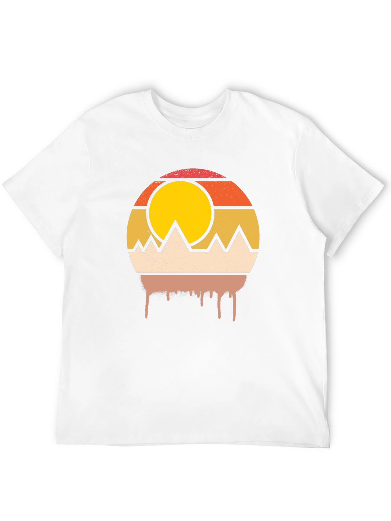 Retro Mountain Sunset Graphic Tee