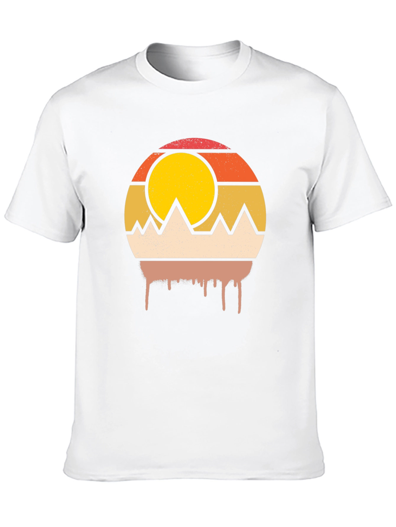 Retro Mountain Sunset Graphic Tee