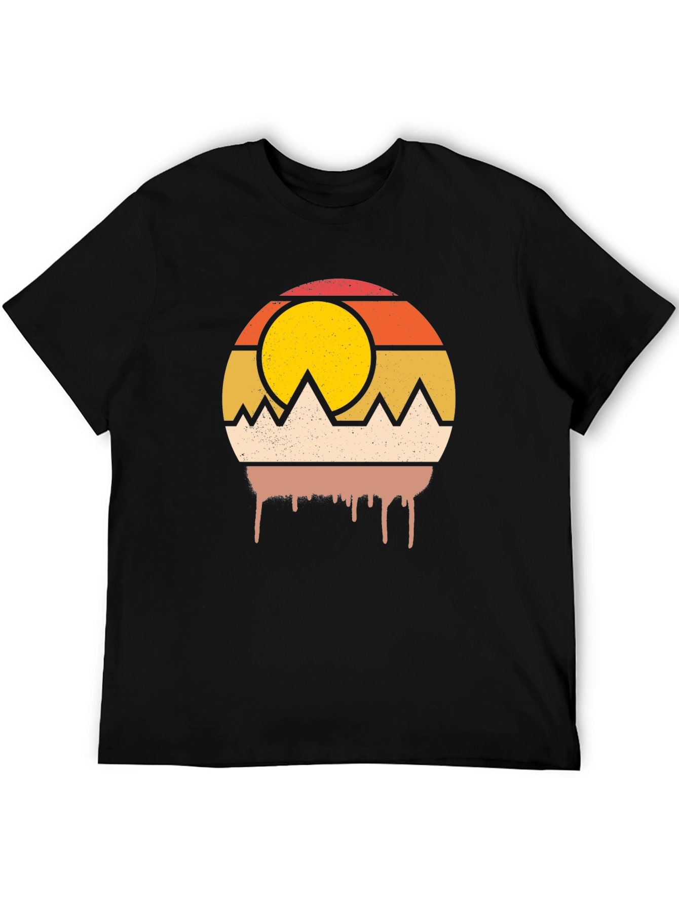 Retro Mountain Sunset Graphic Tee