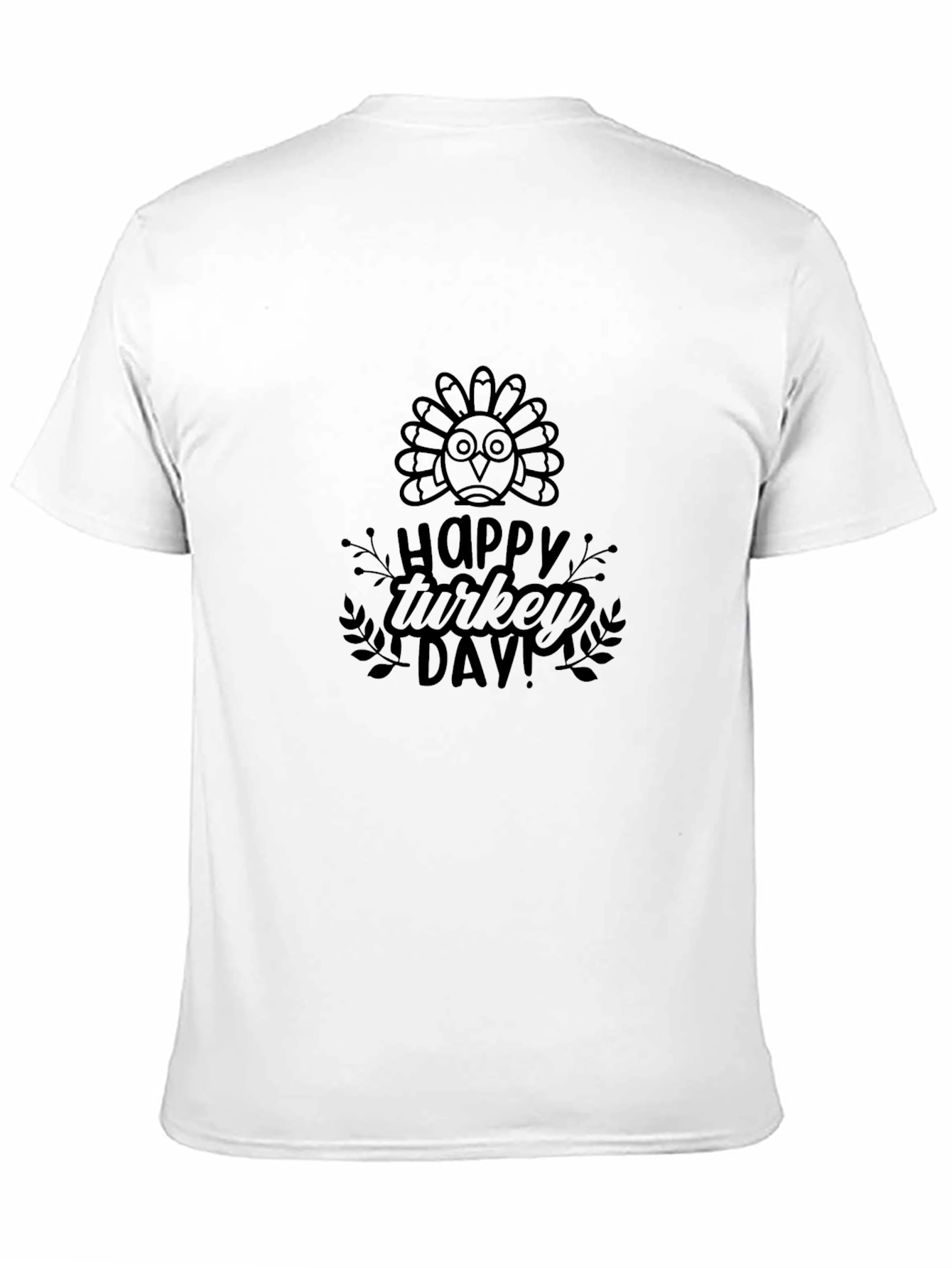 Happy Turkey Day Black T-Shirt