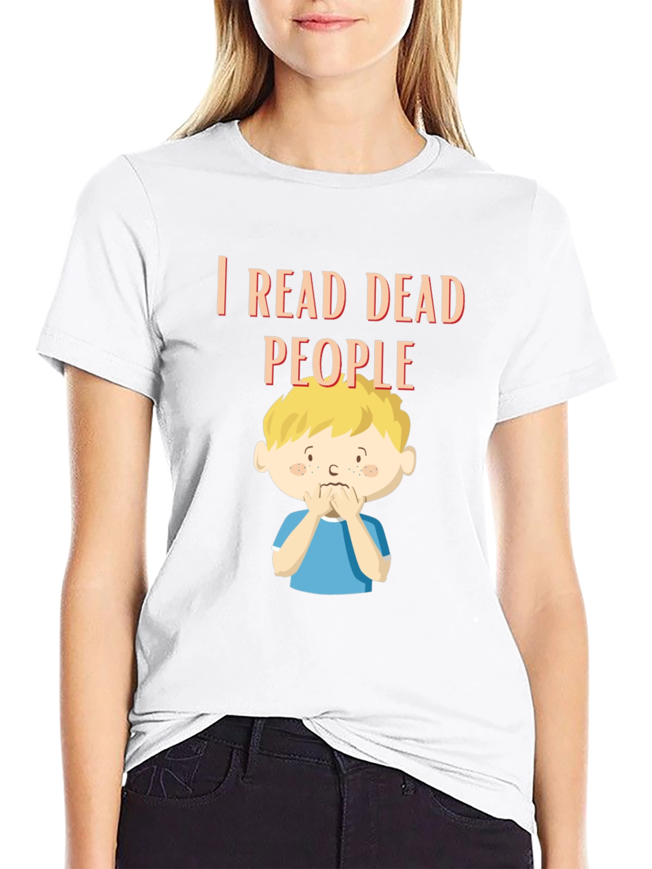 I Read Dead People Graphic Tee - Black