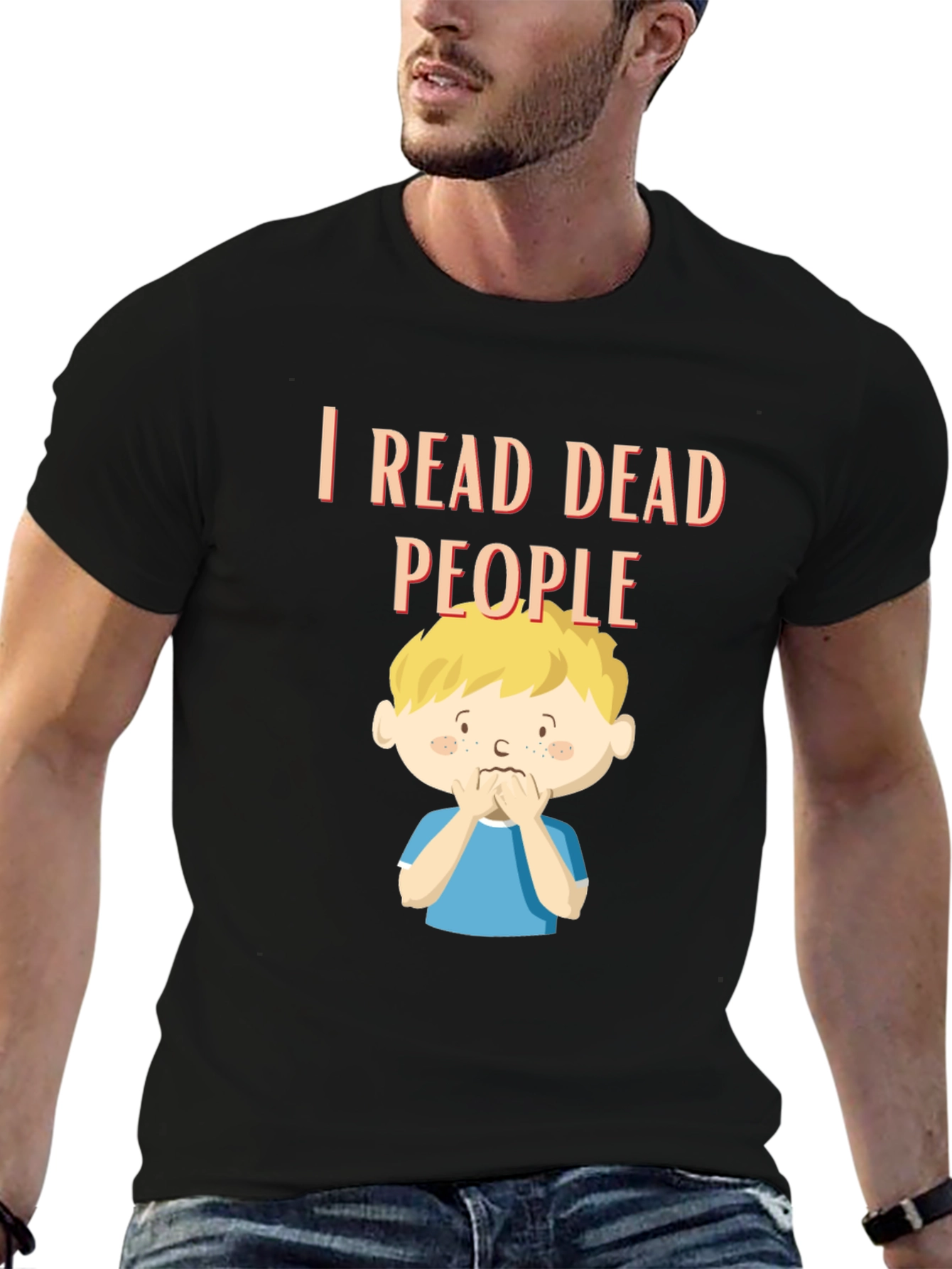 I Read Dead People Graphic Tee - Black