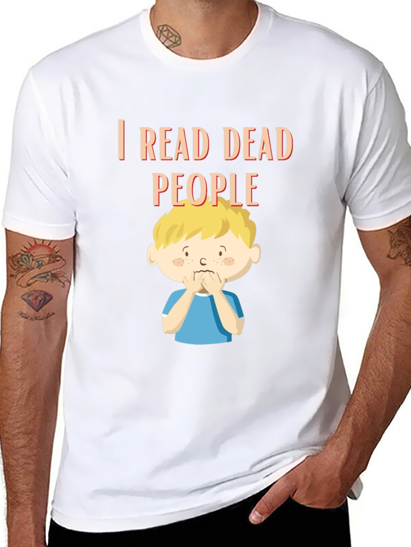 I Read Dead People Graphic Tee - Black