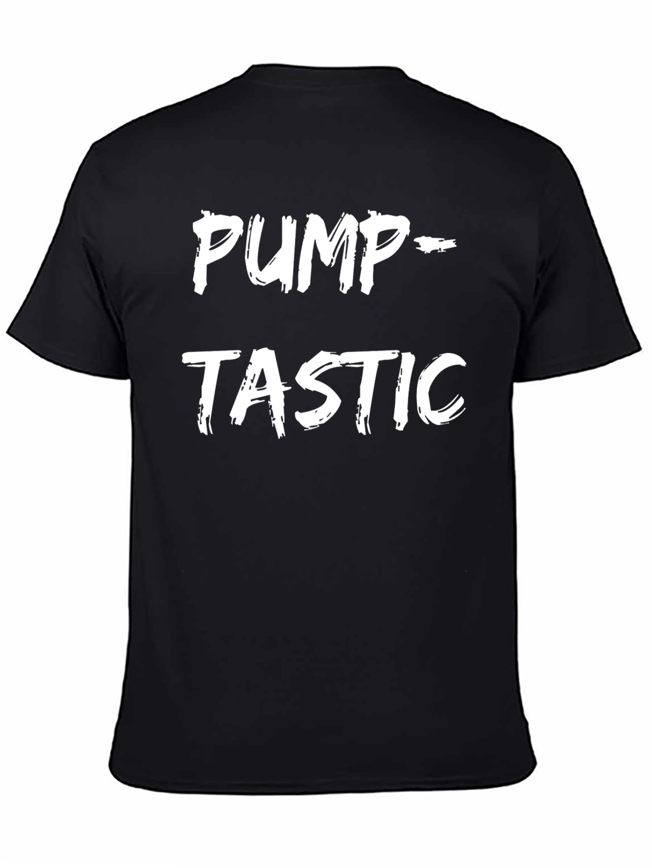 Pump-Tastic Graphic Tee - Black Cotton T-Shirt