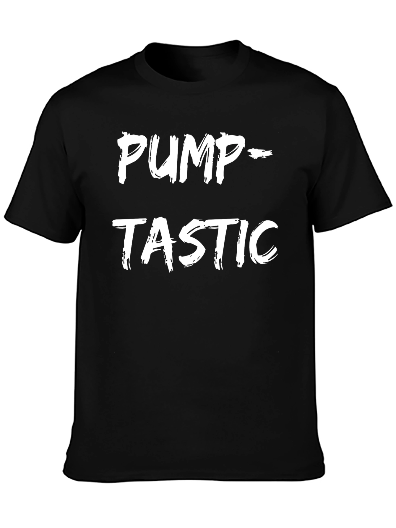 Pump-Tastic Graphic Tee - Black Cotton T-Shirt