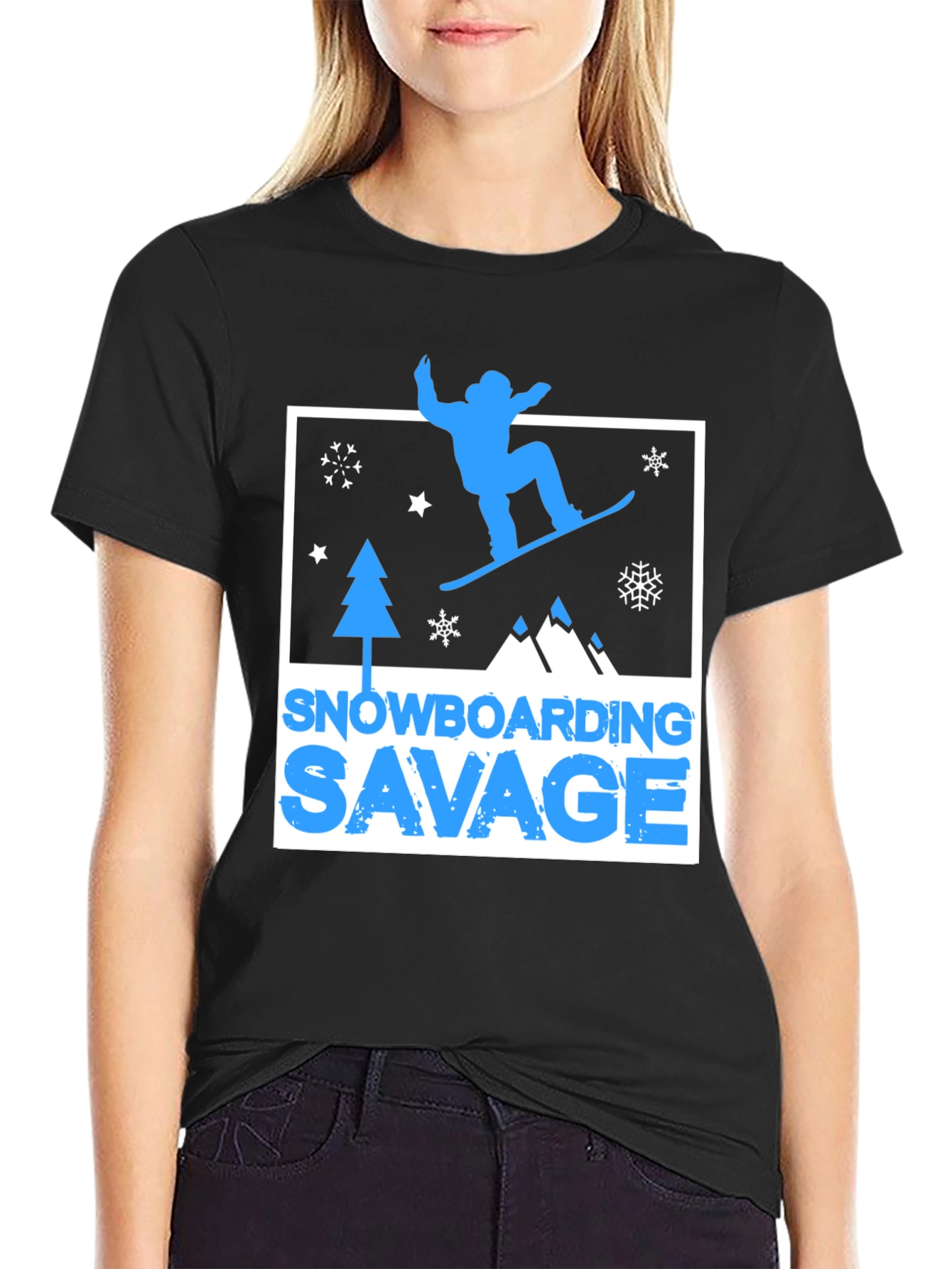 Snowboarding Savage Graphic T-Shirt